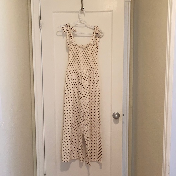 Topshop white and red polka dot jumpsuit - Picture 2 of 4